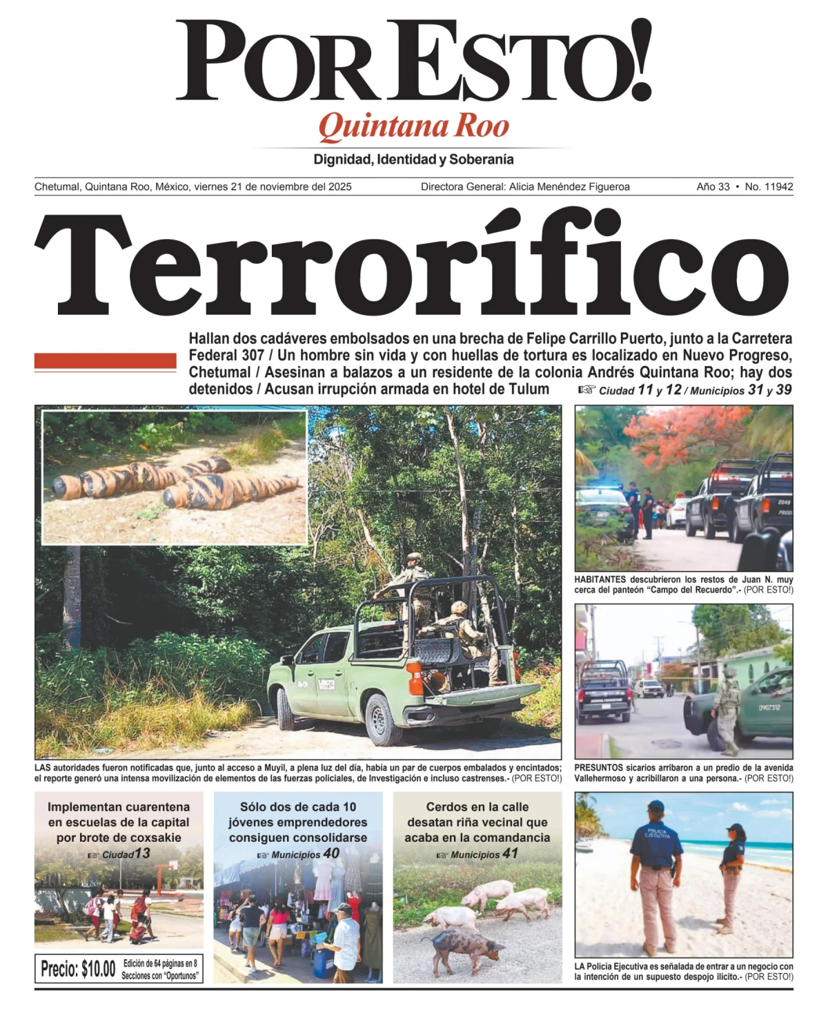Portada de Por Esto (quintana Roo Chetumal)