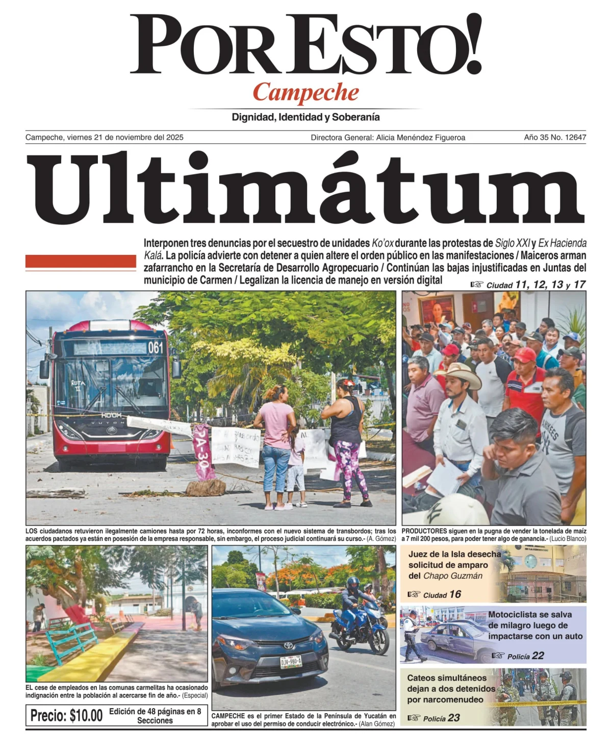 Portada de Por Esto (campeche)