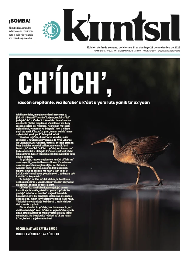 Portada de La Jornada - Kiintsil del viernes, 21 de noviembre de 2025