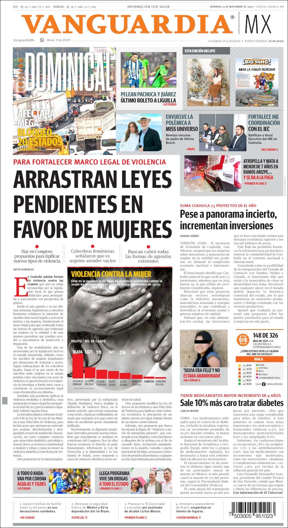 Portada de Vanguardia