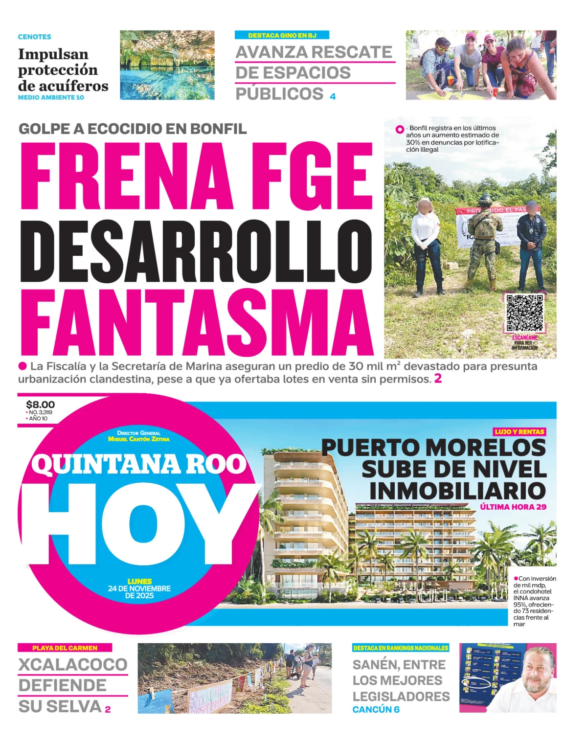Portada de Quintana Roo Hoy (portada)