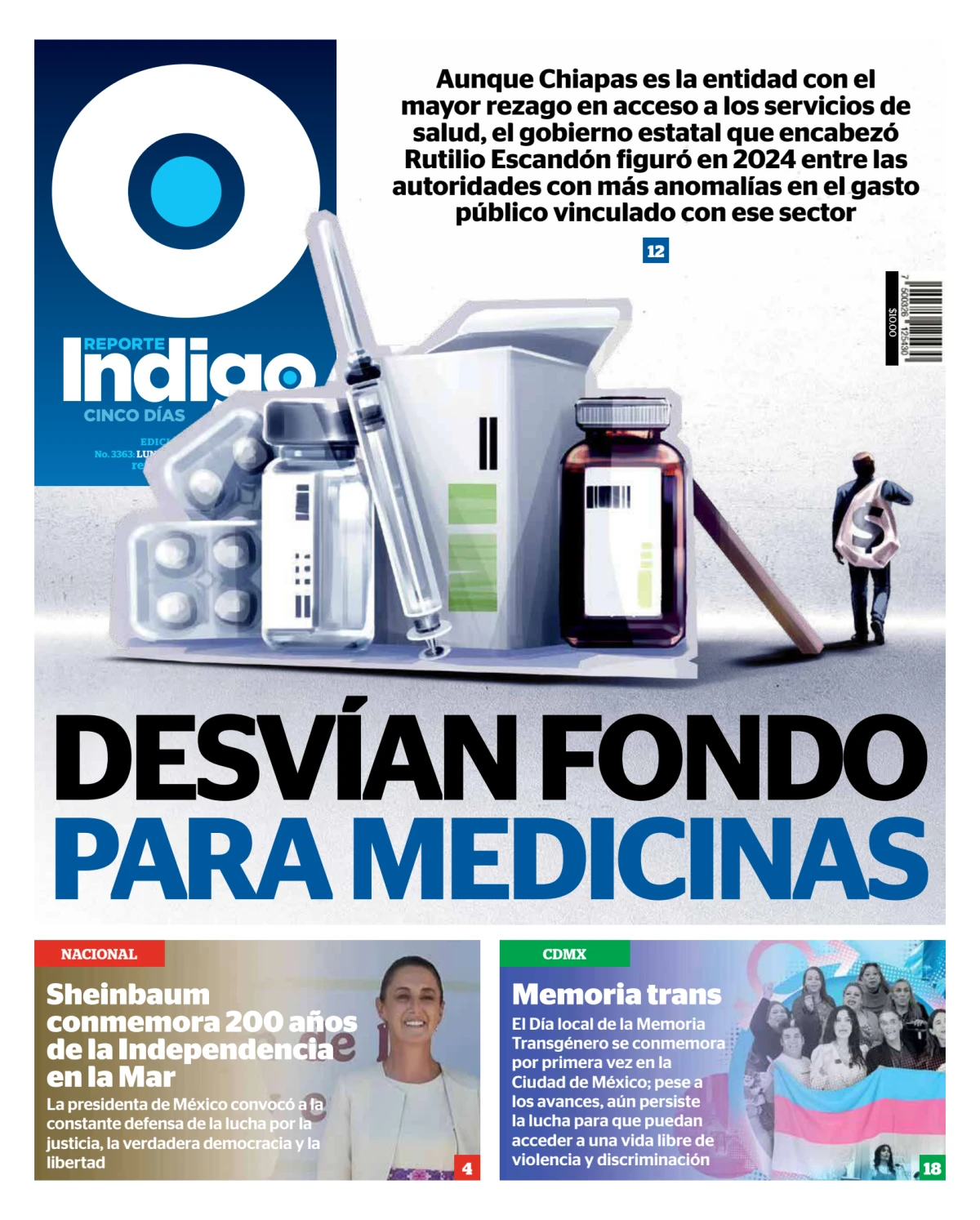 Portada de Reporte Indigo Guadalajara del lunes, 24 de noviembre de 2025