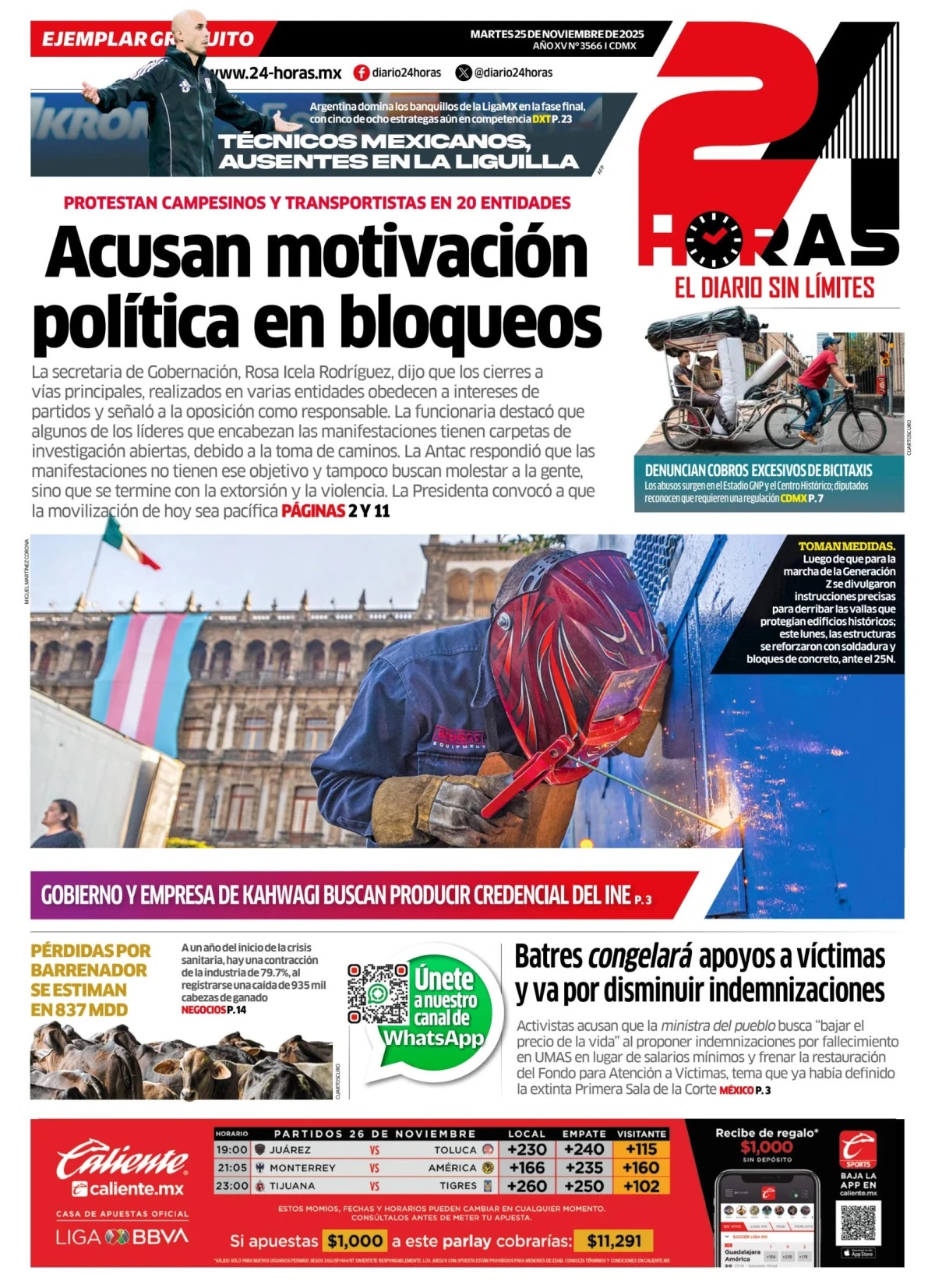 Portada de 24 Horas