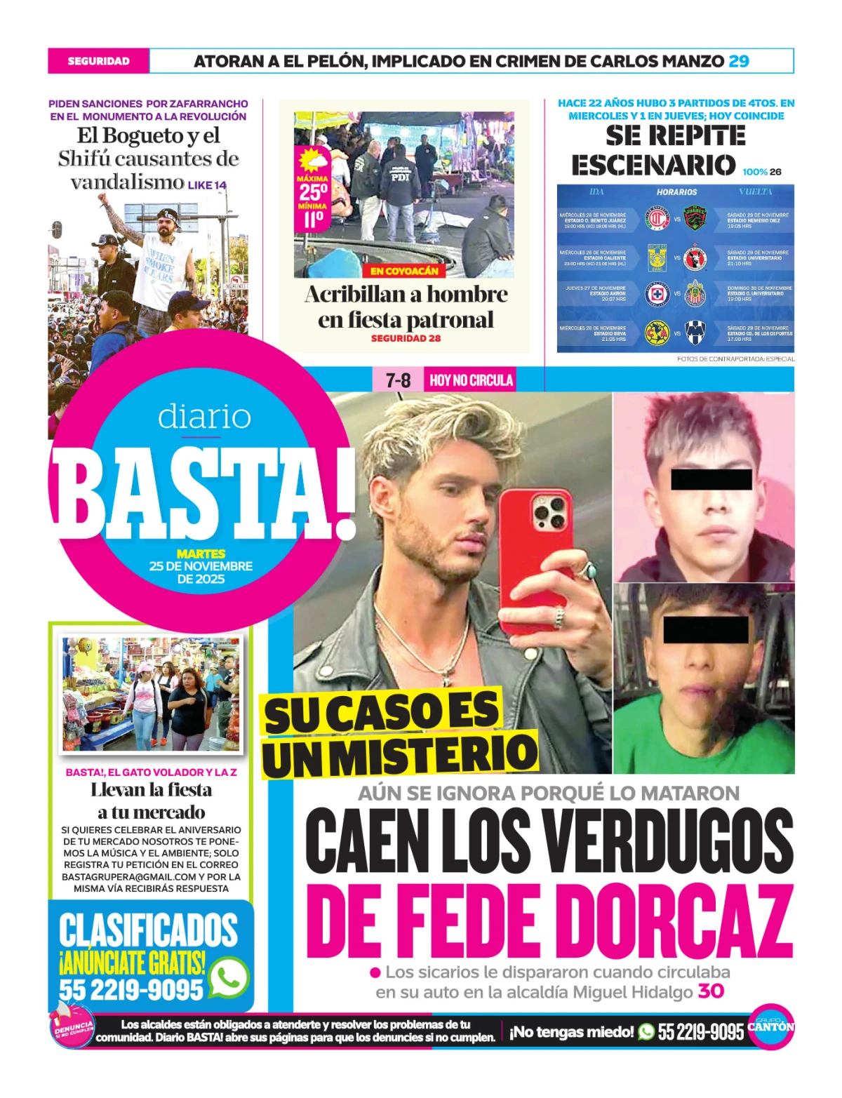 Portada de Basta! (contraportada )