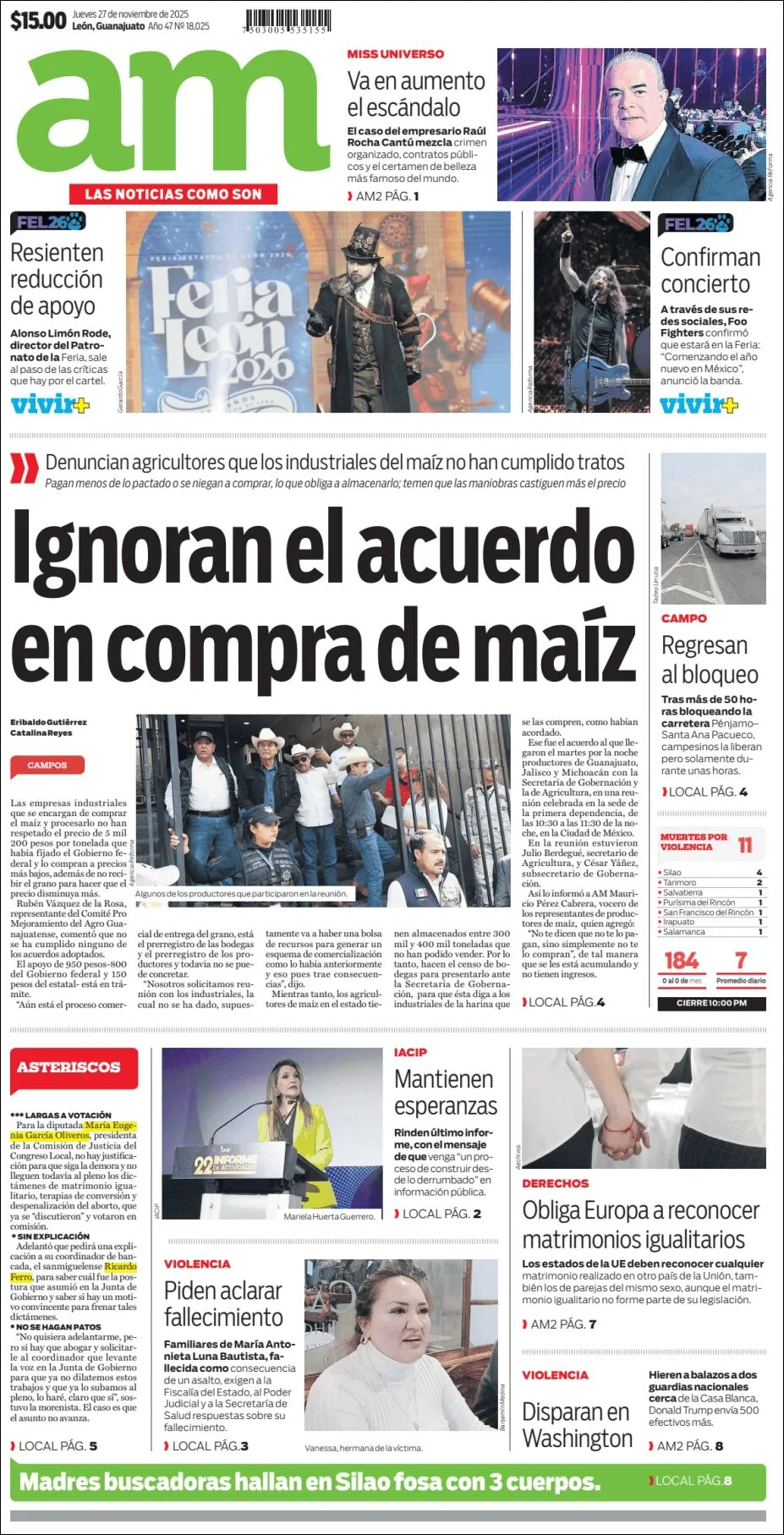 Portada de Am Corredor Industrial del jueves, 27 de noviembre de 2025