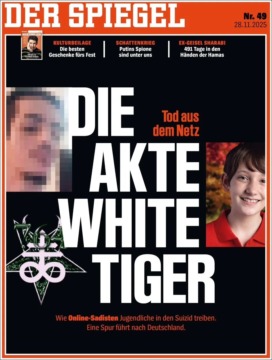 Portada de Der Spiegel del 2025-11-28