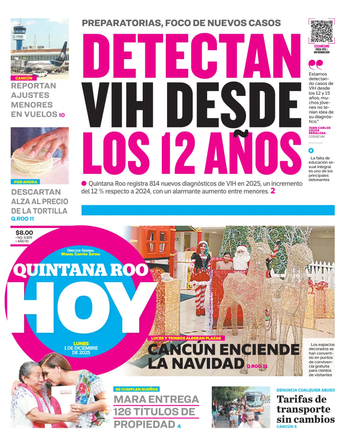 Portada de Quintana Roo Hoy (portada)