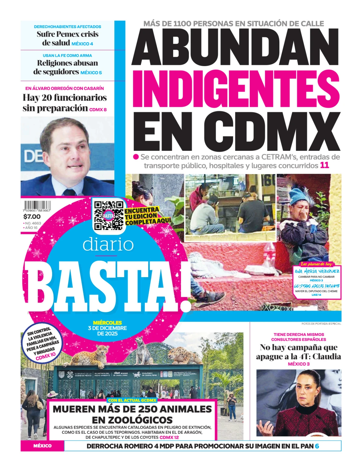Portada de Basta! (portada)