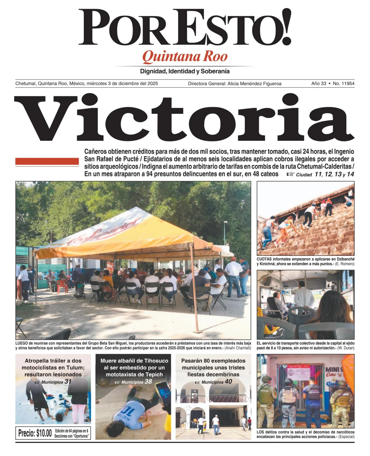 Portada de Por Esto (quintana Roo Chetumal)