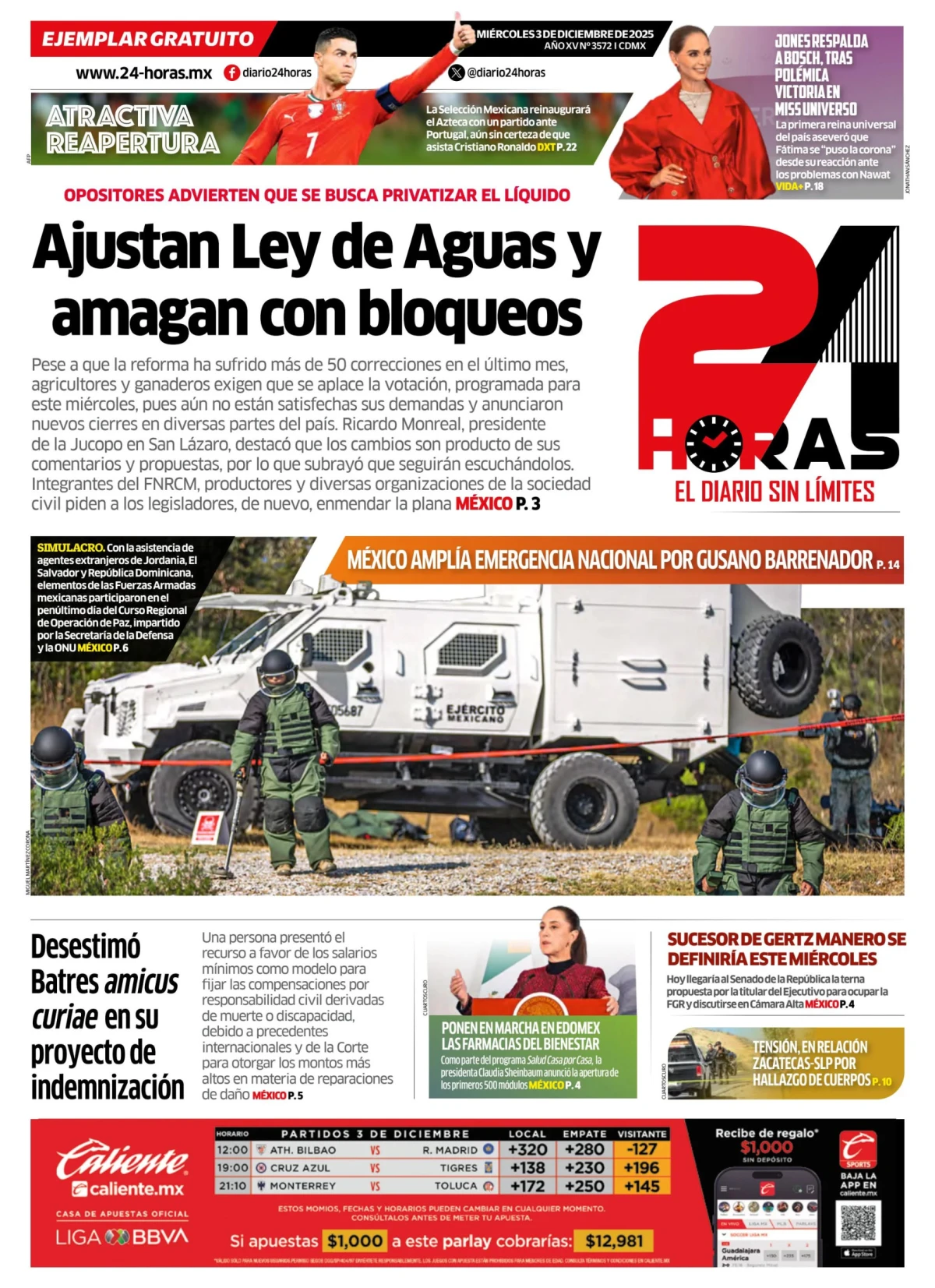 Portada de 24 Horas