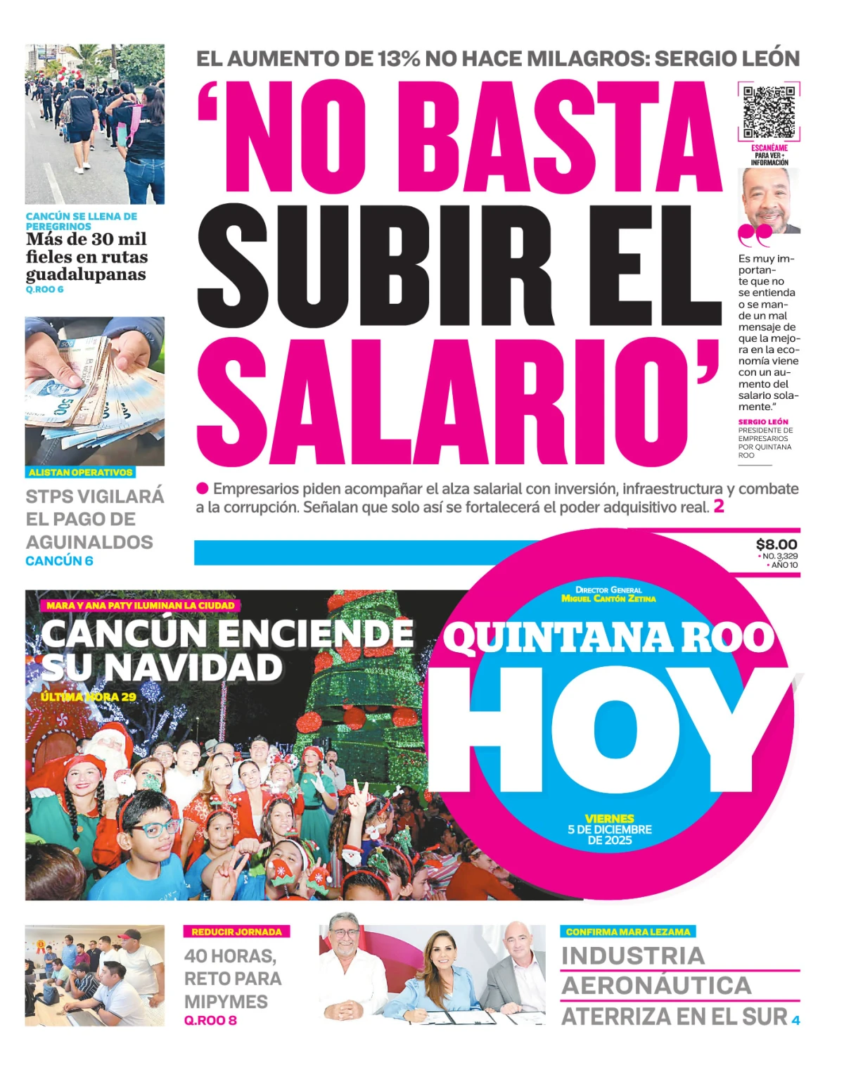 Portada de Quintana Roo Hoy (portada)