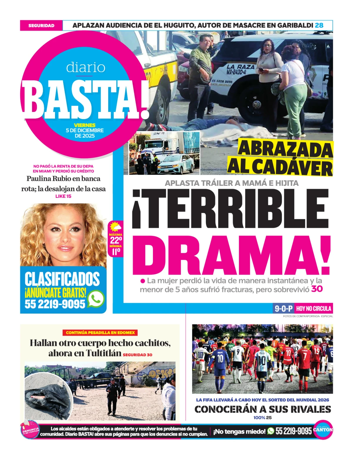 Portada de Basta! (contraportada)