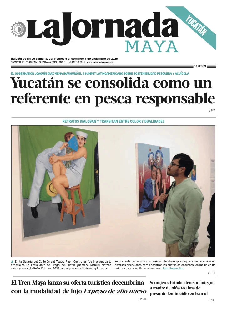 Portada de La Jornada Maya Yucatán del viernes, 5 de diciembre de 2025