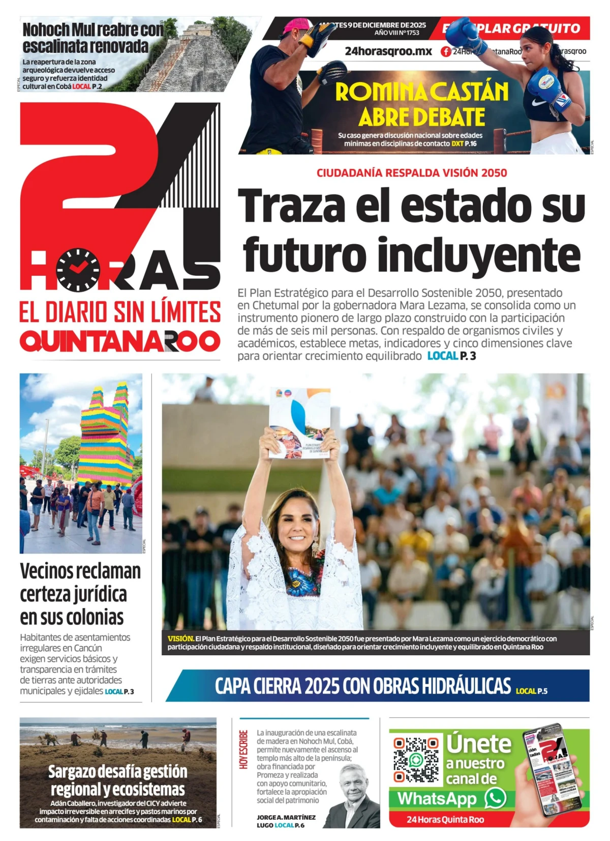 Portada de 24 Horas Quintana Roo
