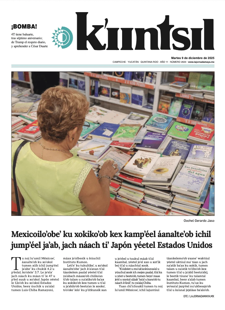 Portada de La Jornada - Kiintsil del martes, 9 de diciembre de 2025