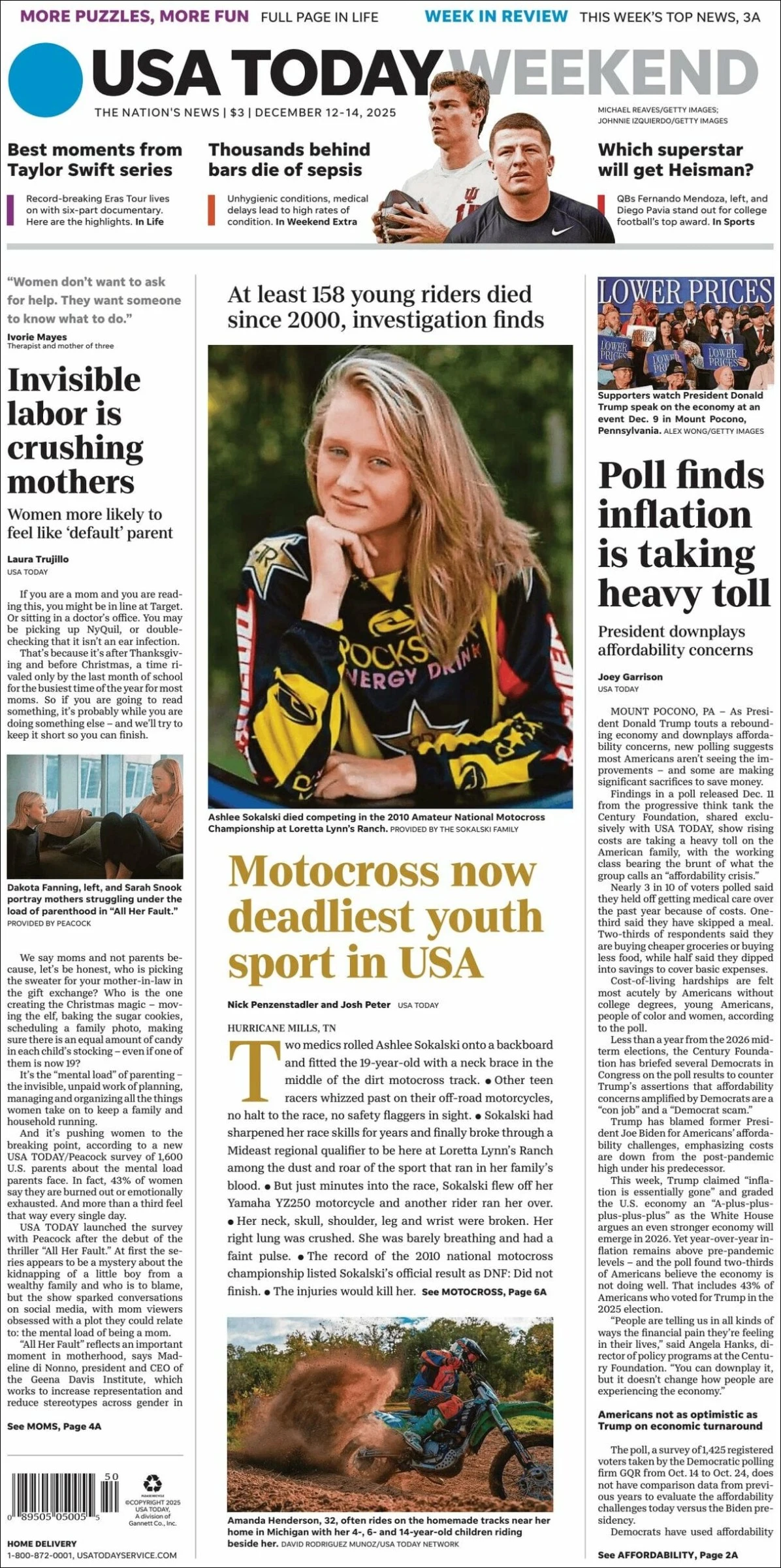 Portada de Usa Today