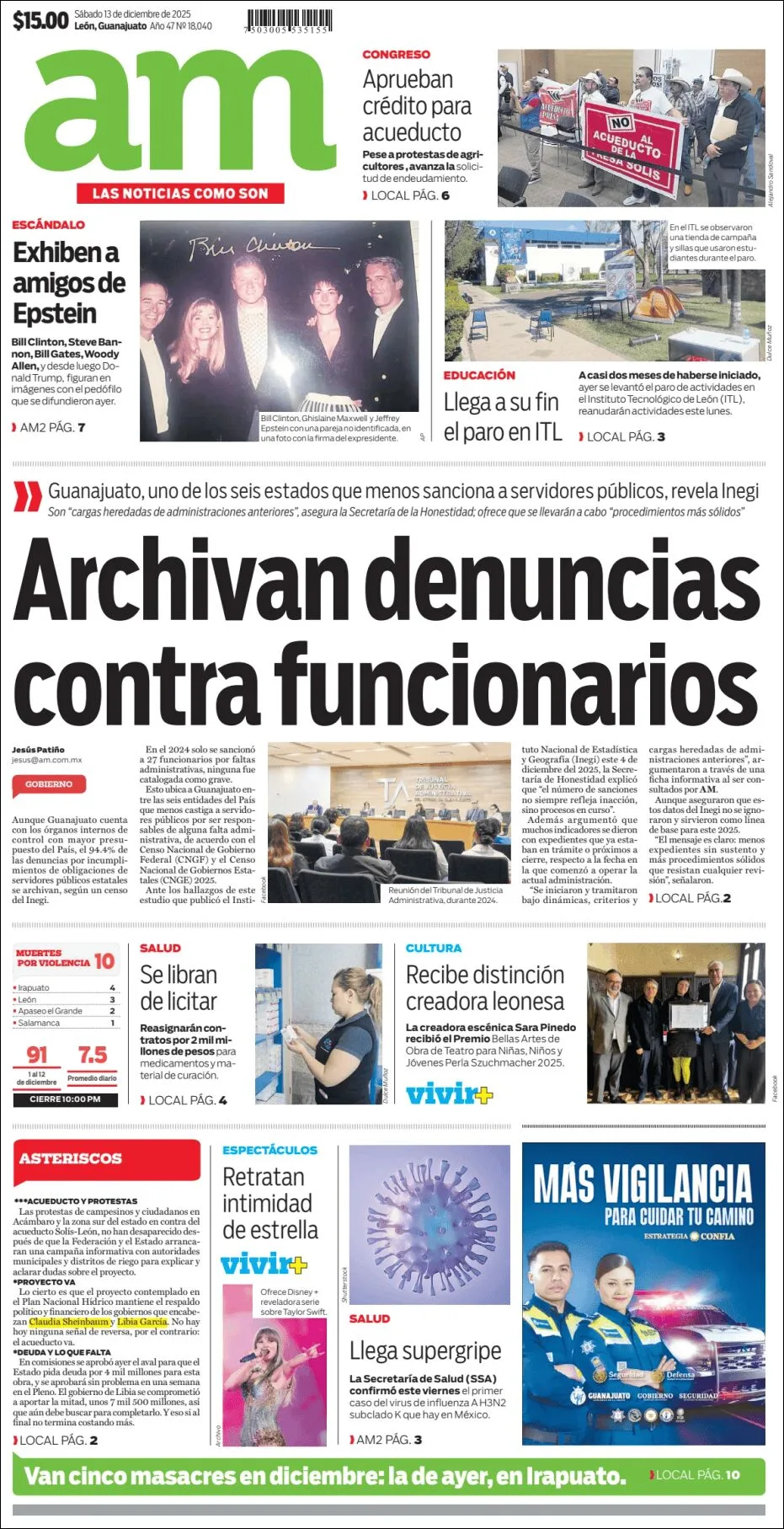 Portada de Am Corredor Industrial del sábado, 13 de diciembre de 2025