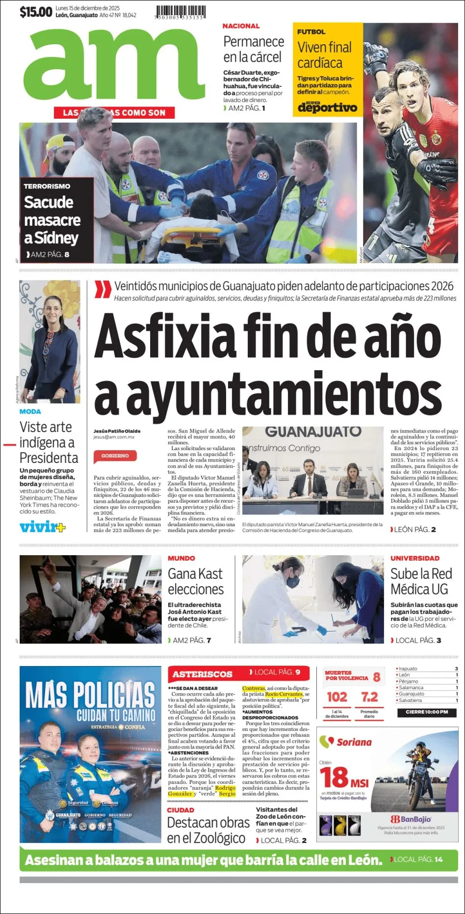 Portada de Am Corredor Industrial del lunes, 15 de diciembre de 2025