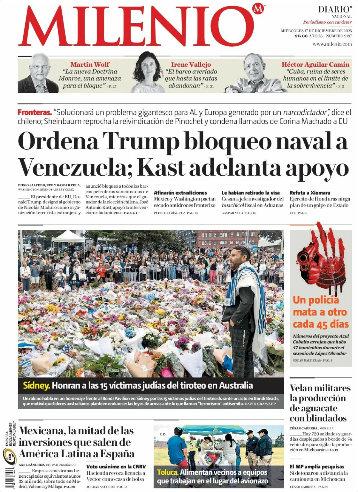 Portada de Milenio