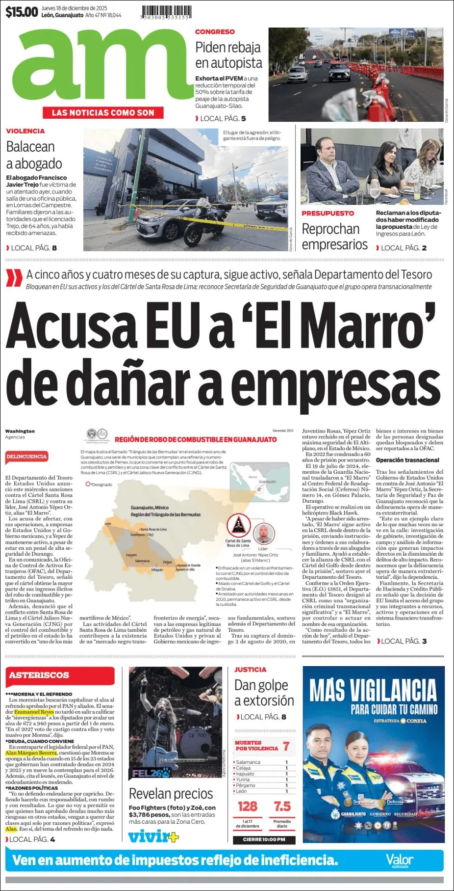 Portada de Am Corredor Industrial del jueves, 18 de diciembre de 2025
