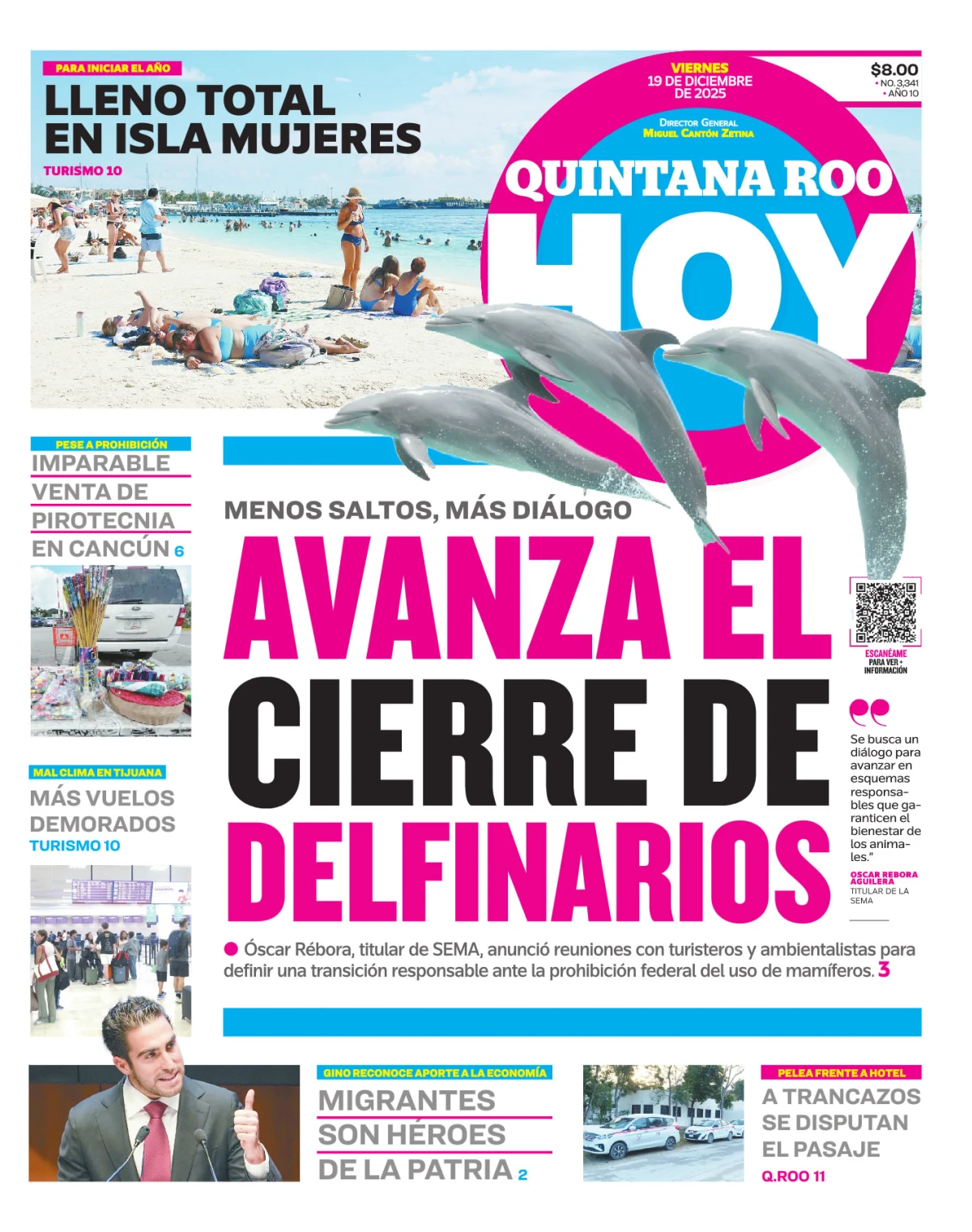 Portada de Quintana Roo Hoy (portada)