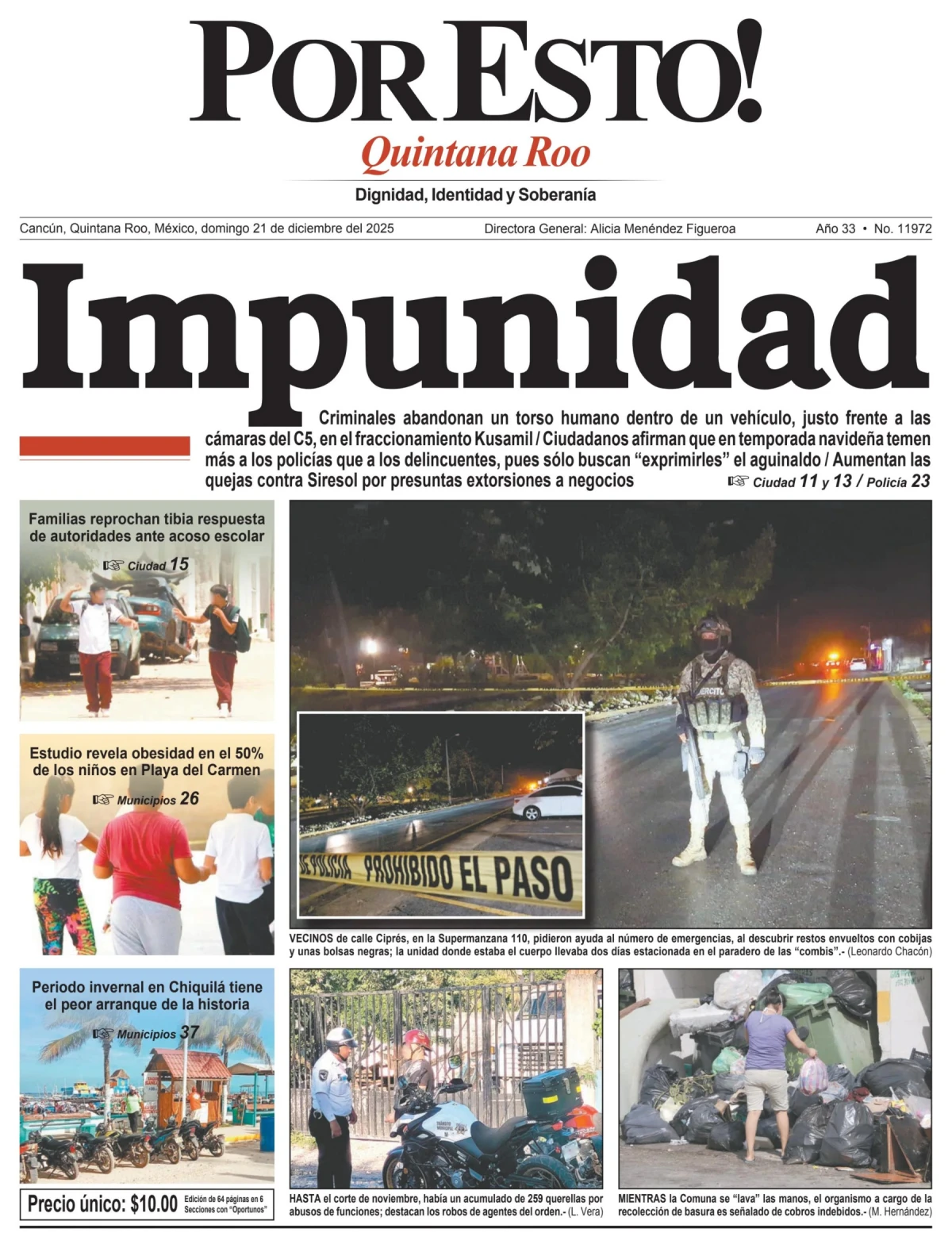 Portada de Por Esto (quintana Roo Cancun)
