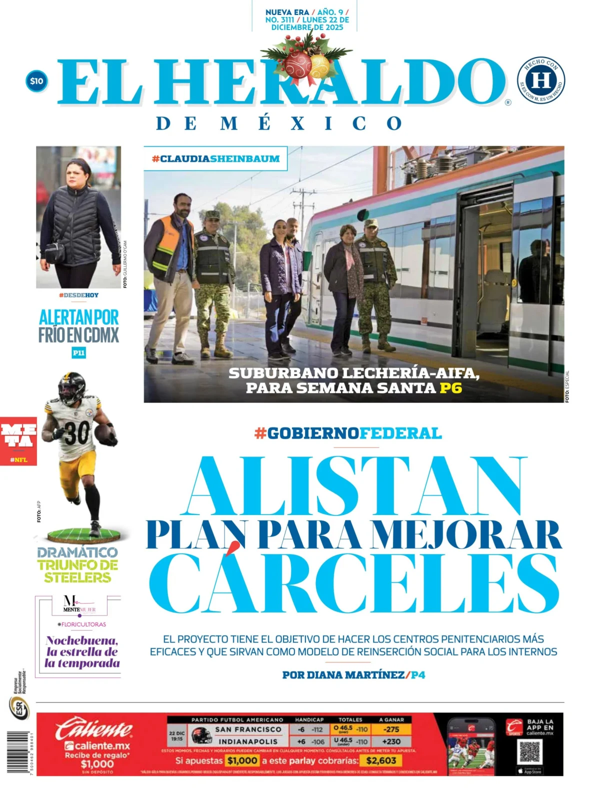 Portada de El Heraldo de Mexico