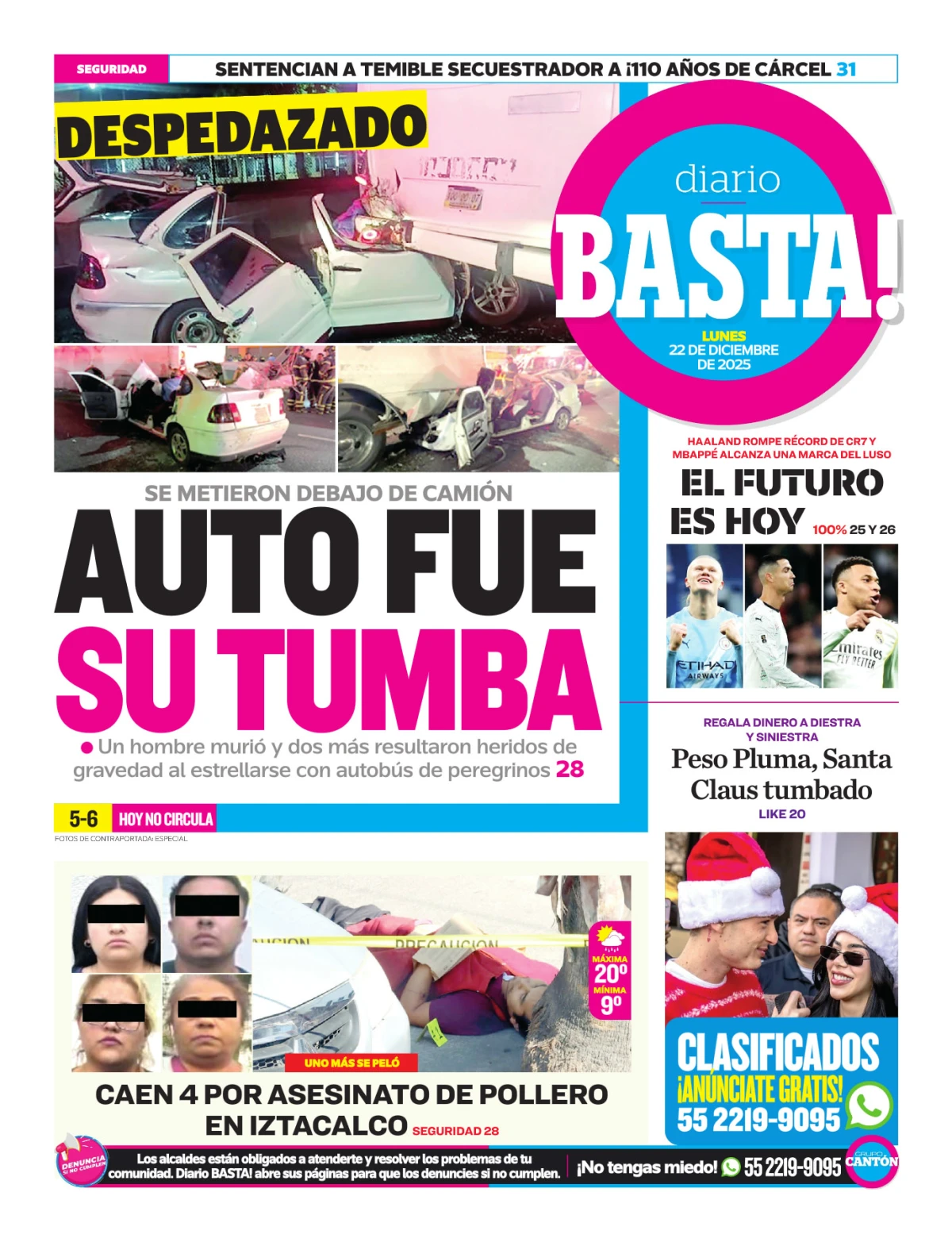 Portada de Basta! (contraportada)