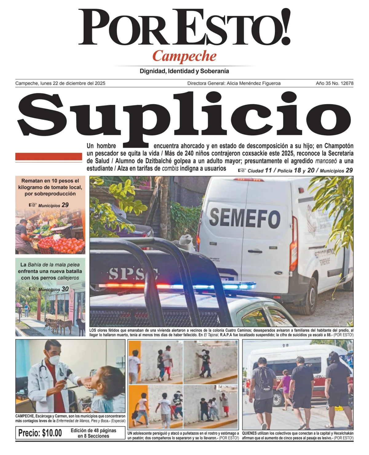 Portada de Por Esto (campeche)