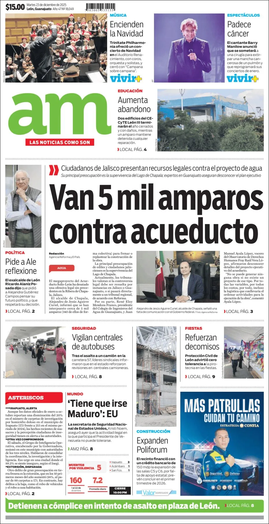 Portada de Am Corredor Industrial del martes, 23 de diciembre de 2025