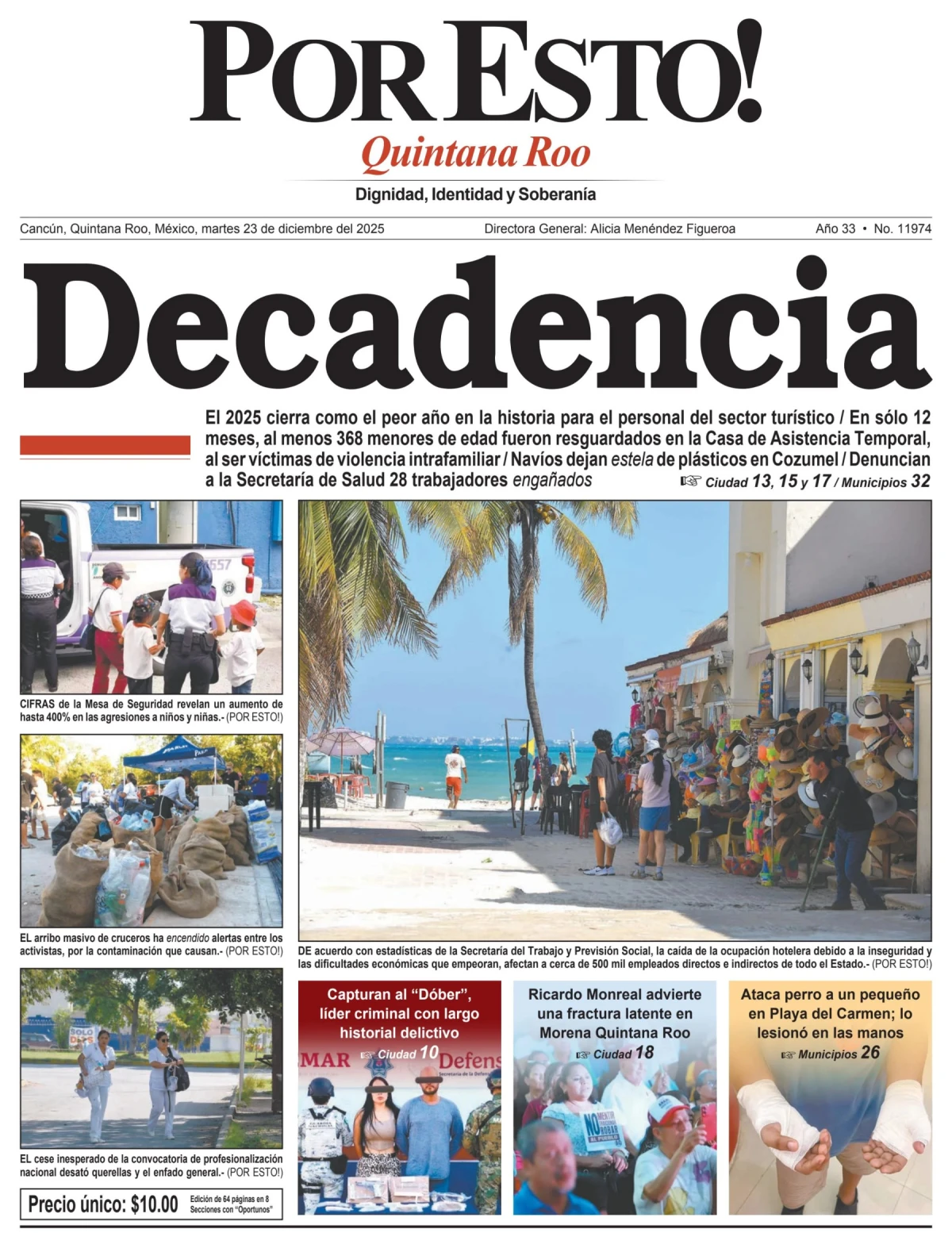 Portada de Por Esto (quintana Roo Cancun)