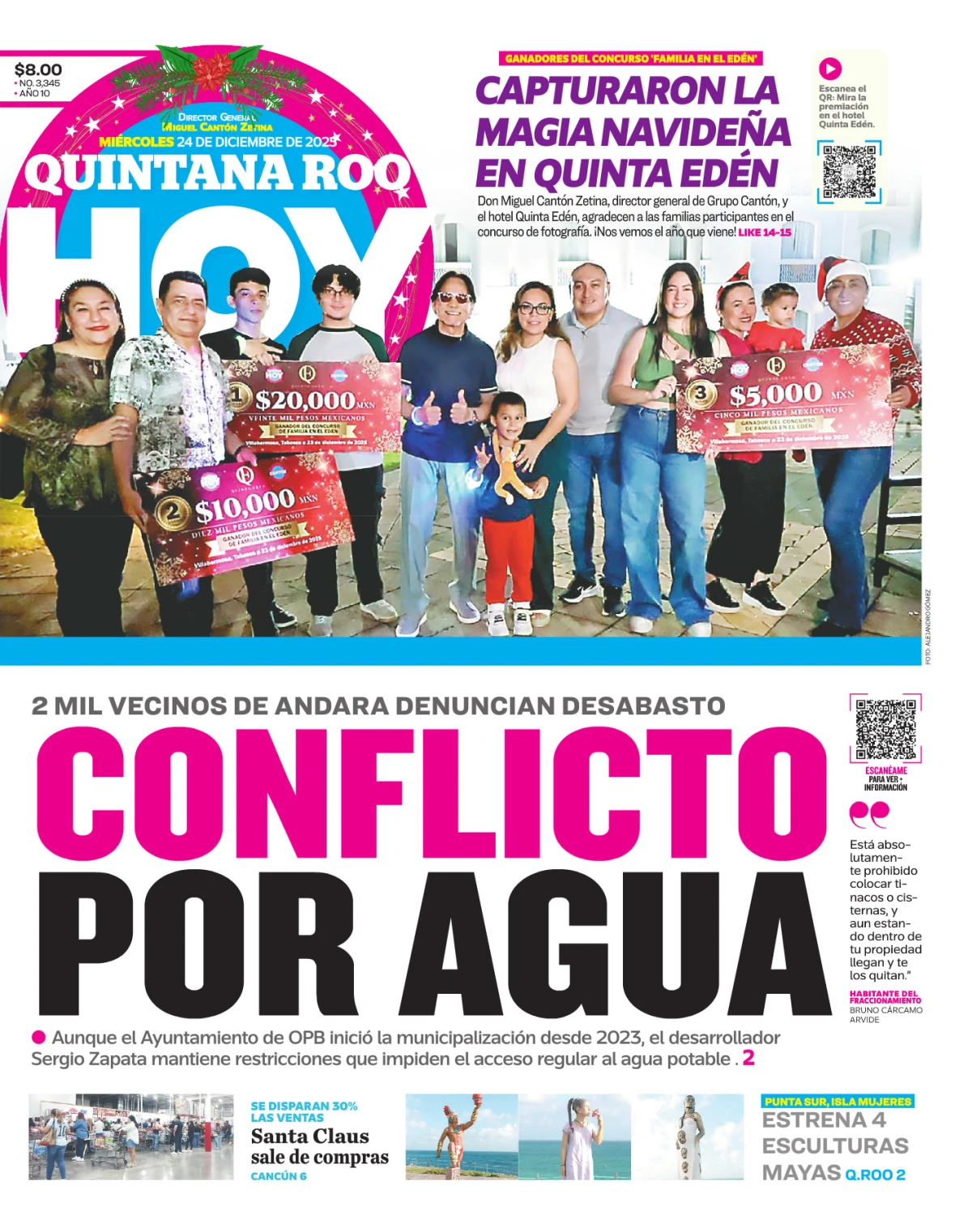 Portada de Quintana Roo Hoy (portada)