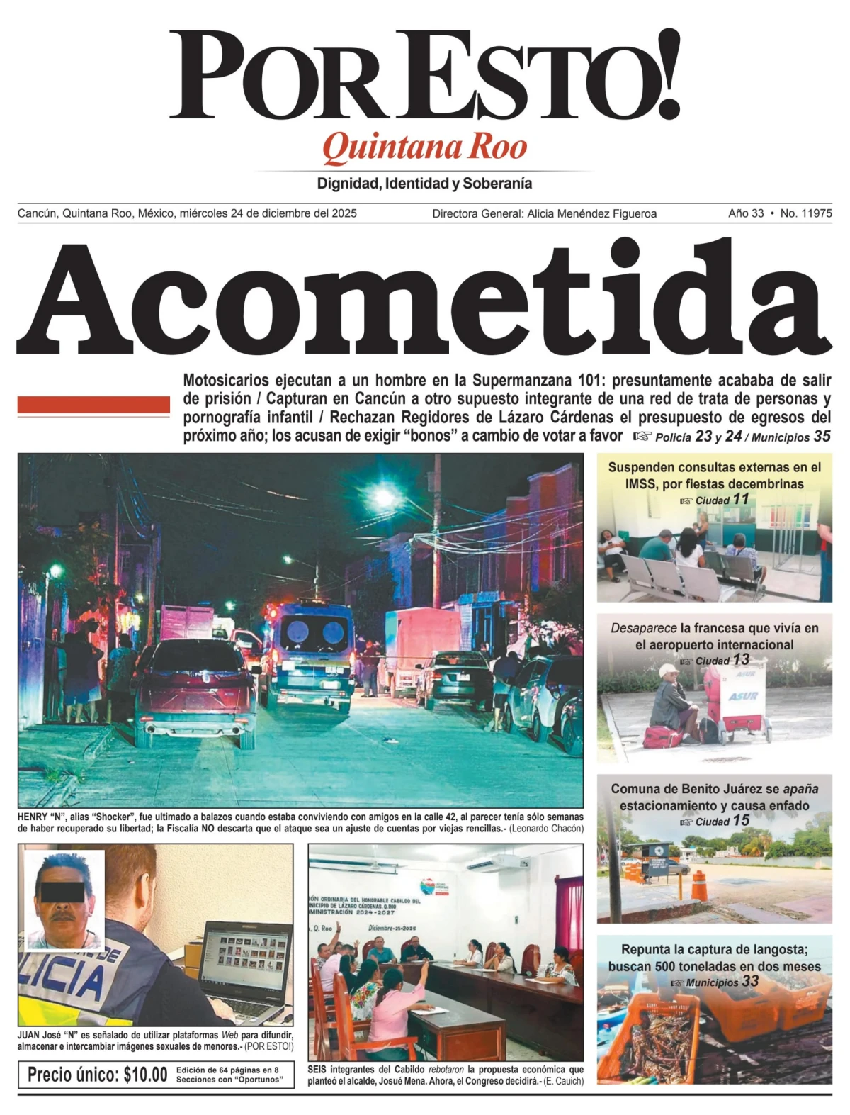 Portada de Por Esto (quintana Roo Cancun)