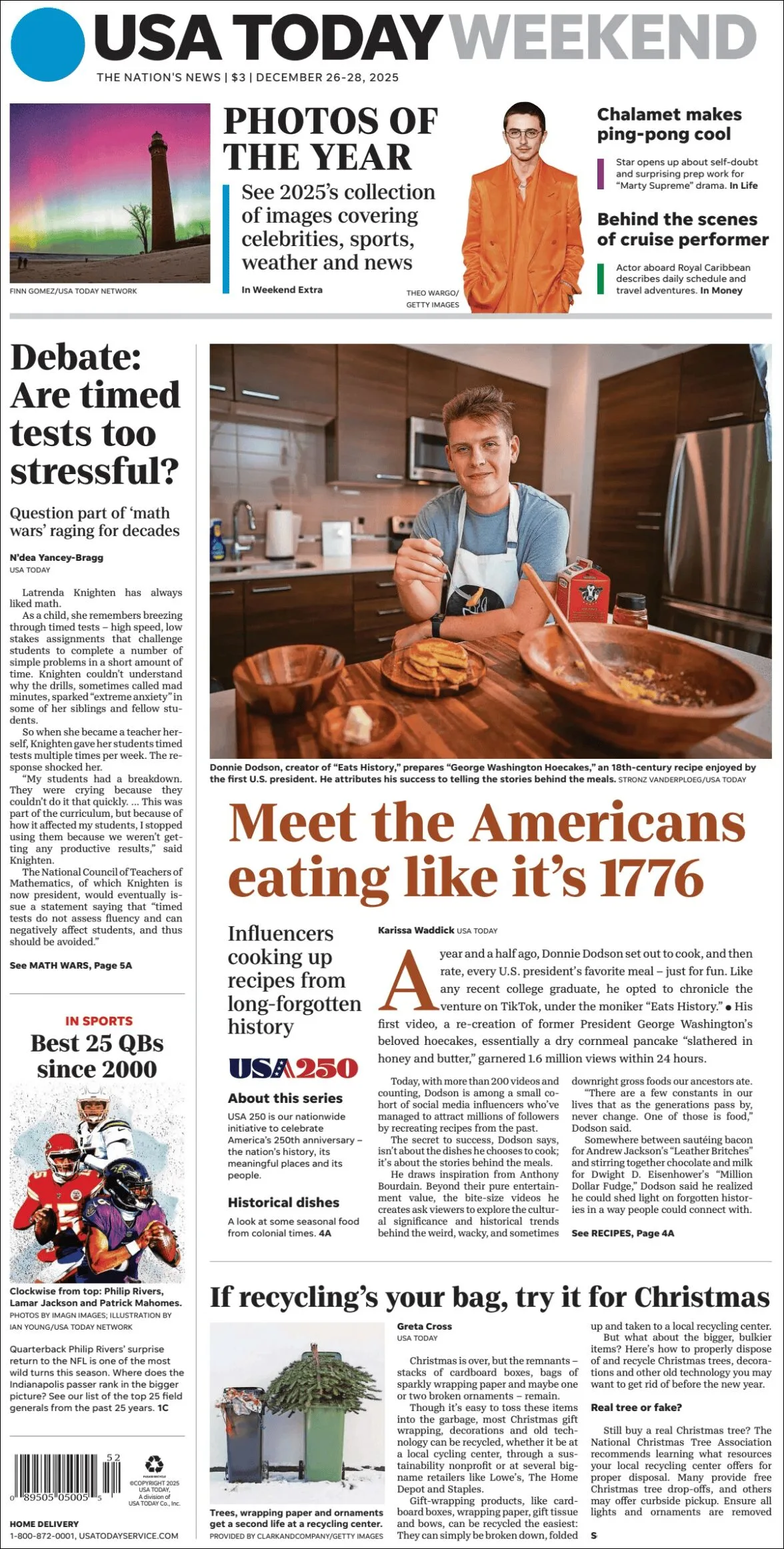 Portada de Usa Today