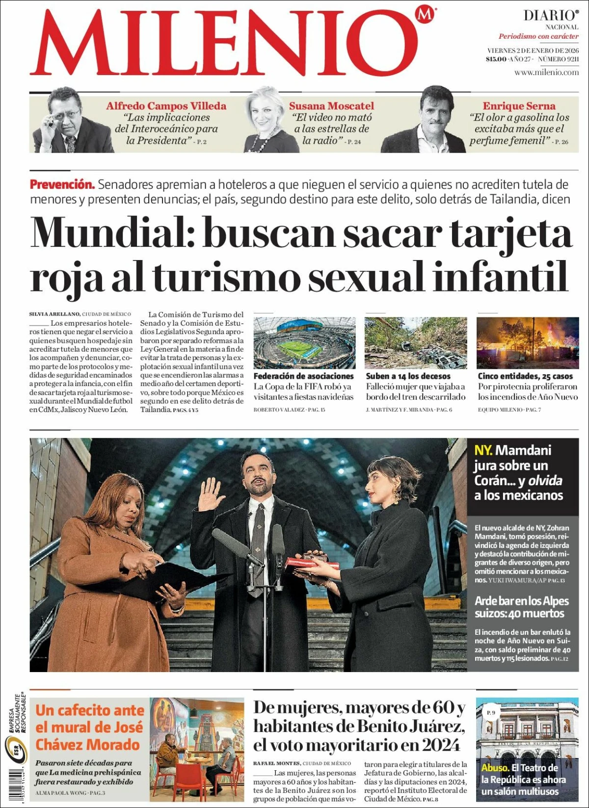 Portada de Milenio