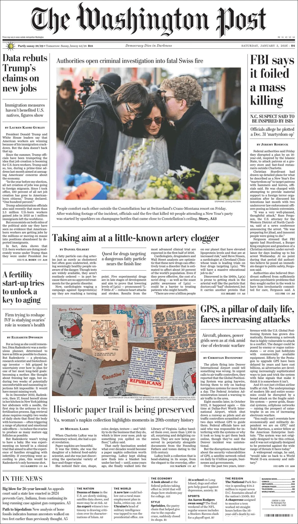 Portada de The Washington Post