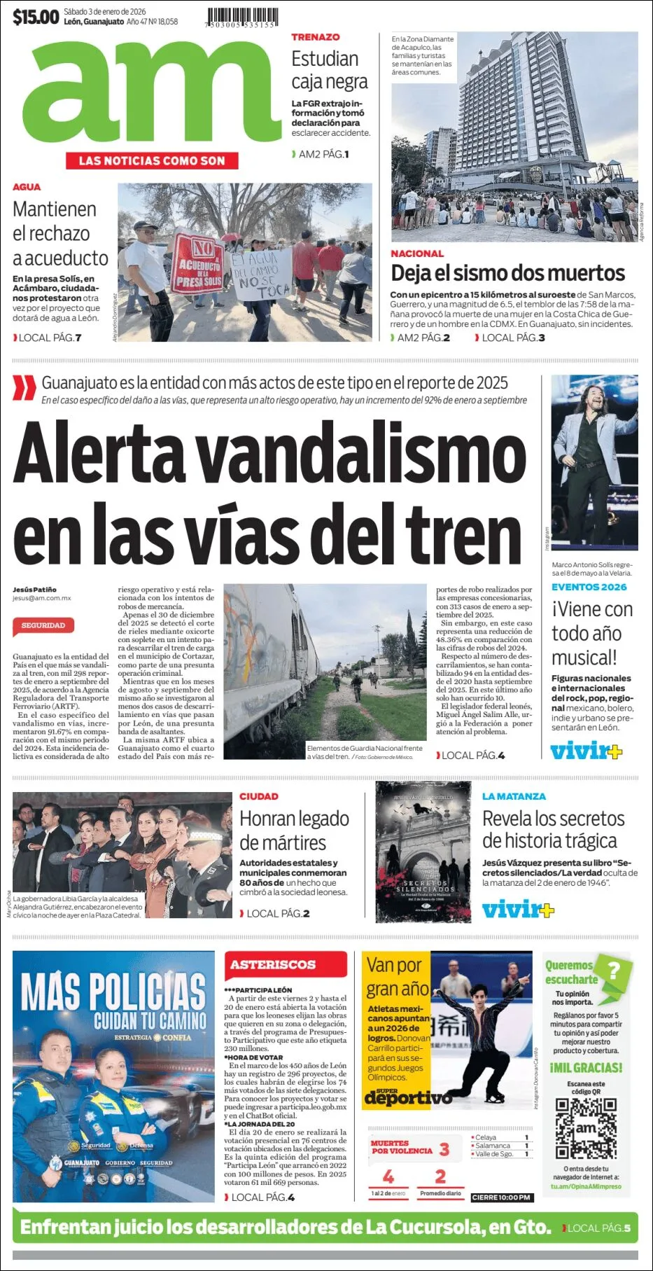 Portada de Am Corredor Industrial del sábado, 3 de enero de 2026