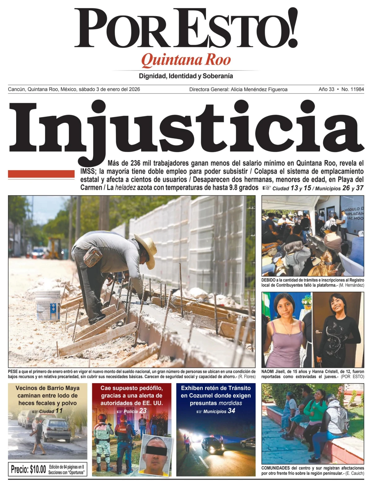 Portada de Por Esto (quintana Roo Cancun)