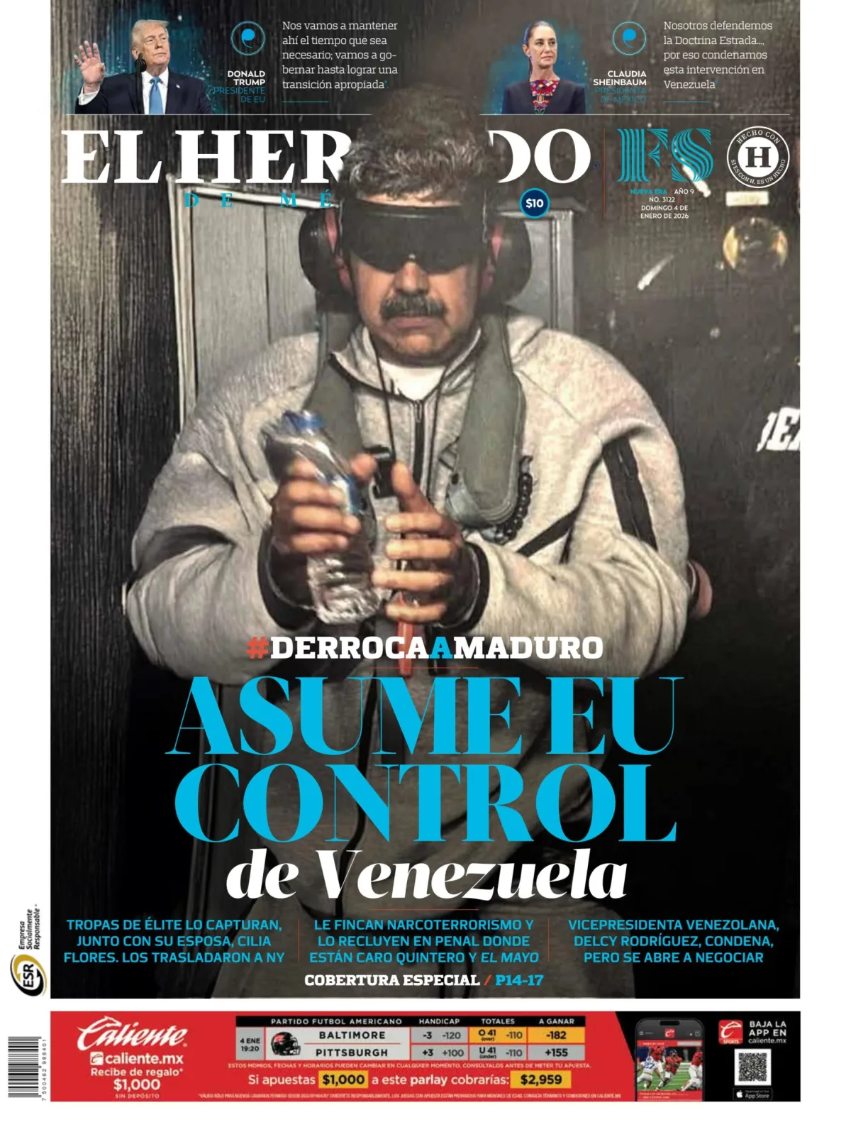 Portada de El Heraldo de Mexico