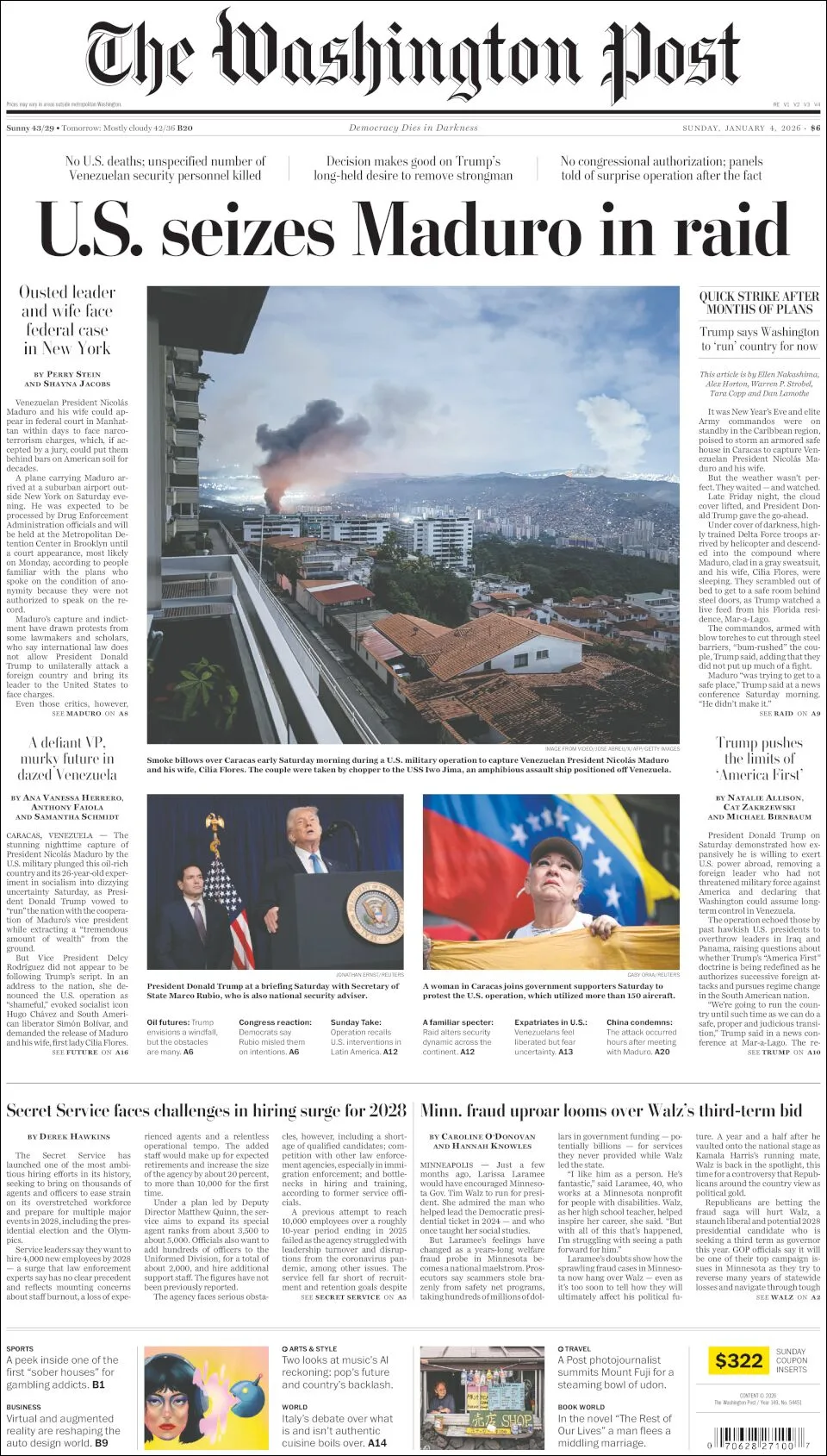 Portada de The Washington Post