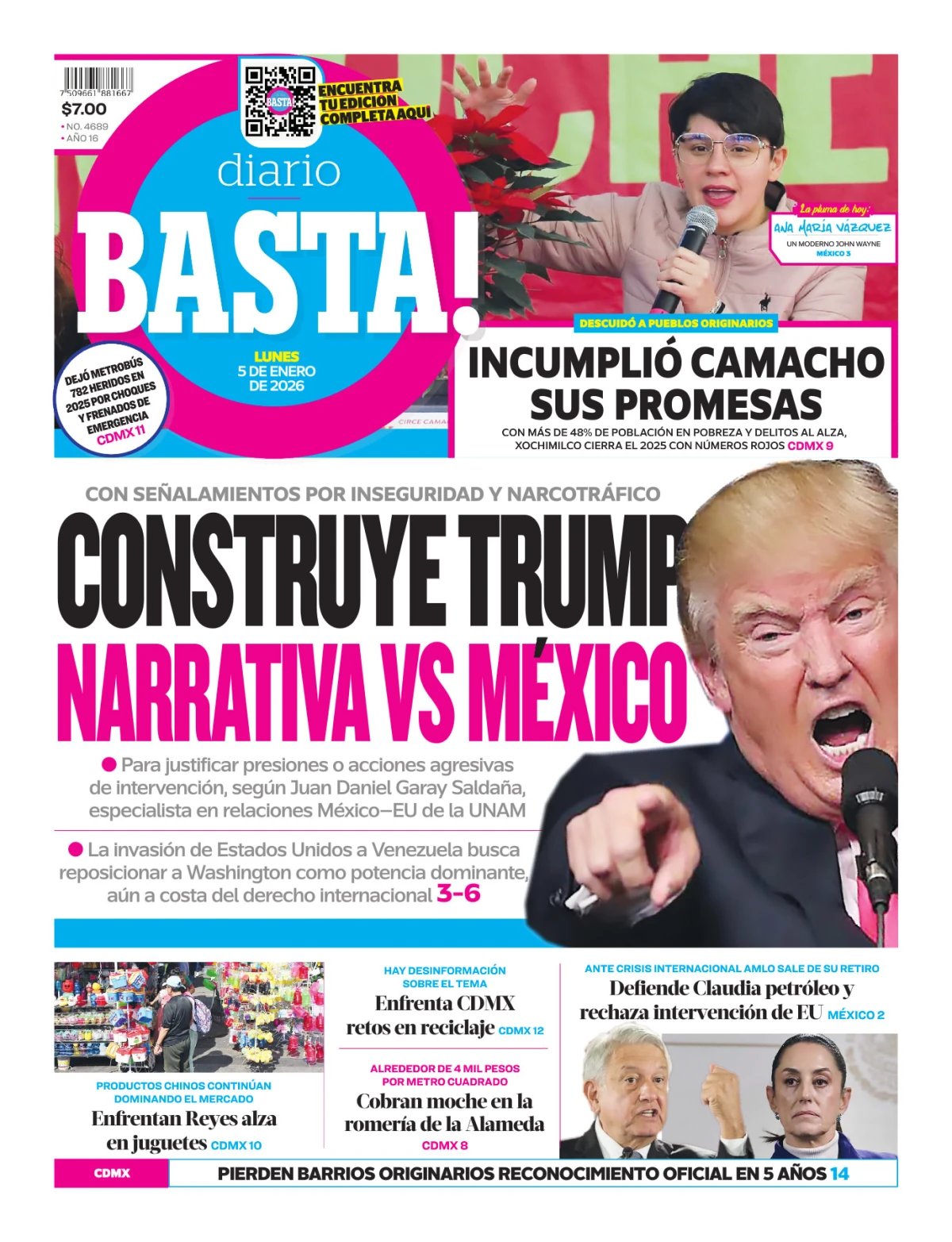 Portada de Basta! (portada)