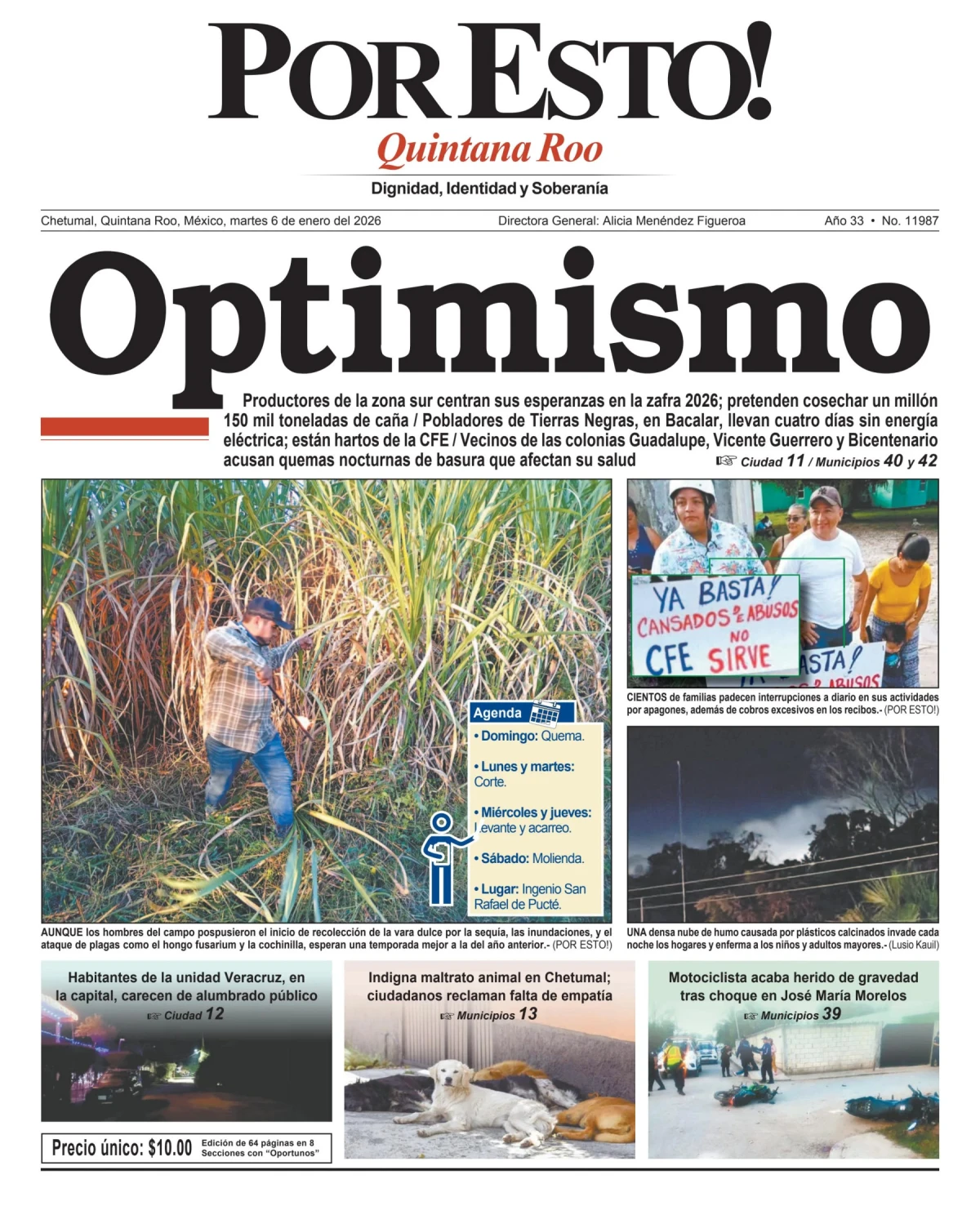 Portada de Por Esto (quintana Roo Chetumal)