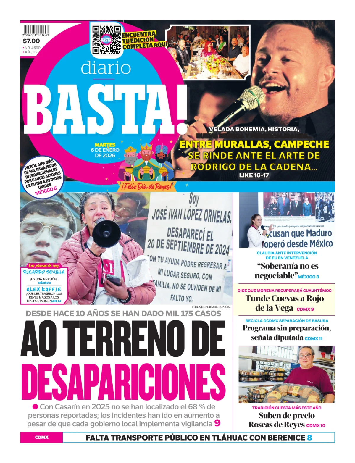 Portada de Basta! (portada)