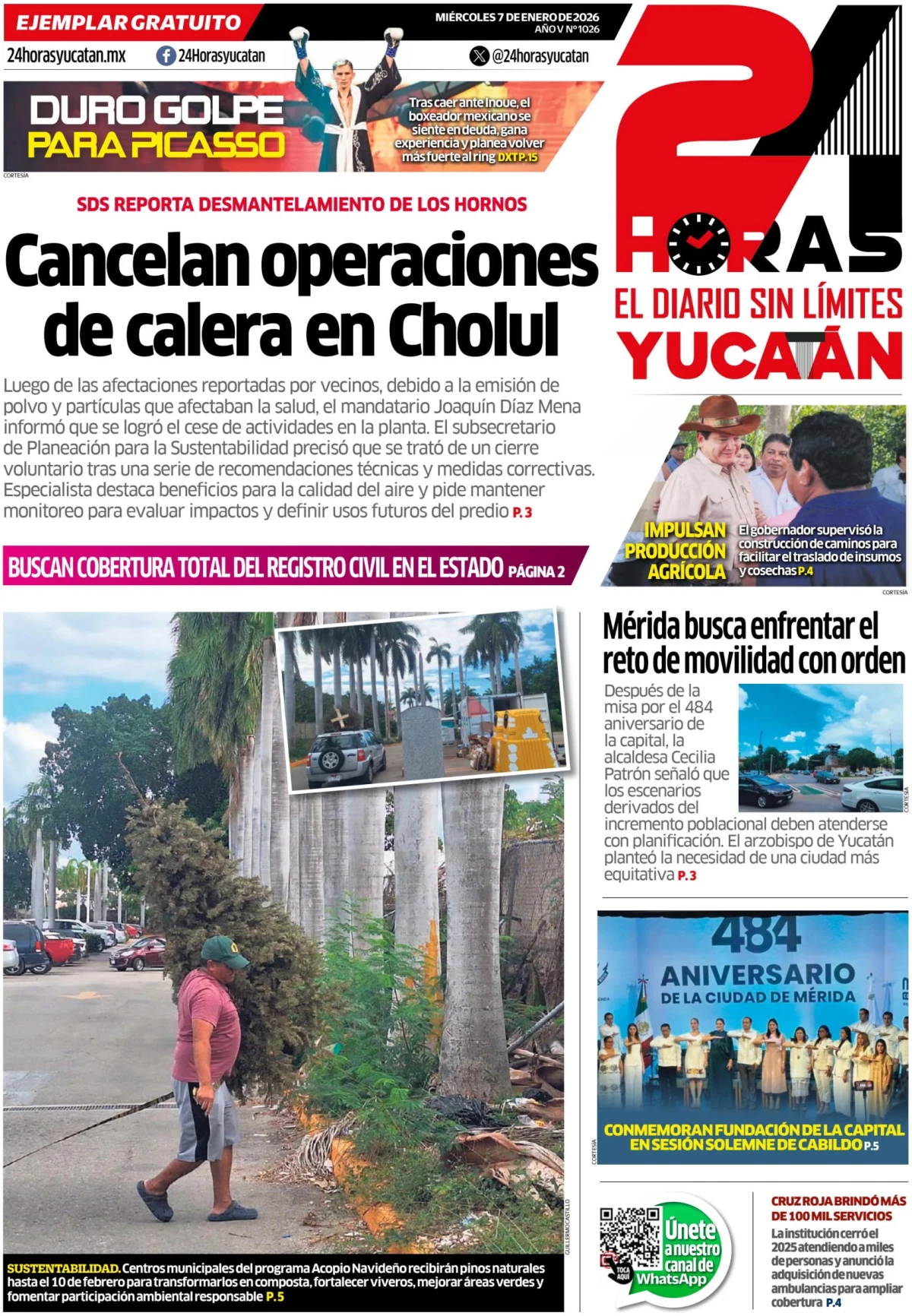 Portada de 24 Horas Yucatan
