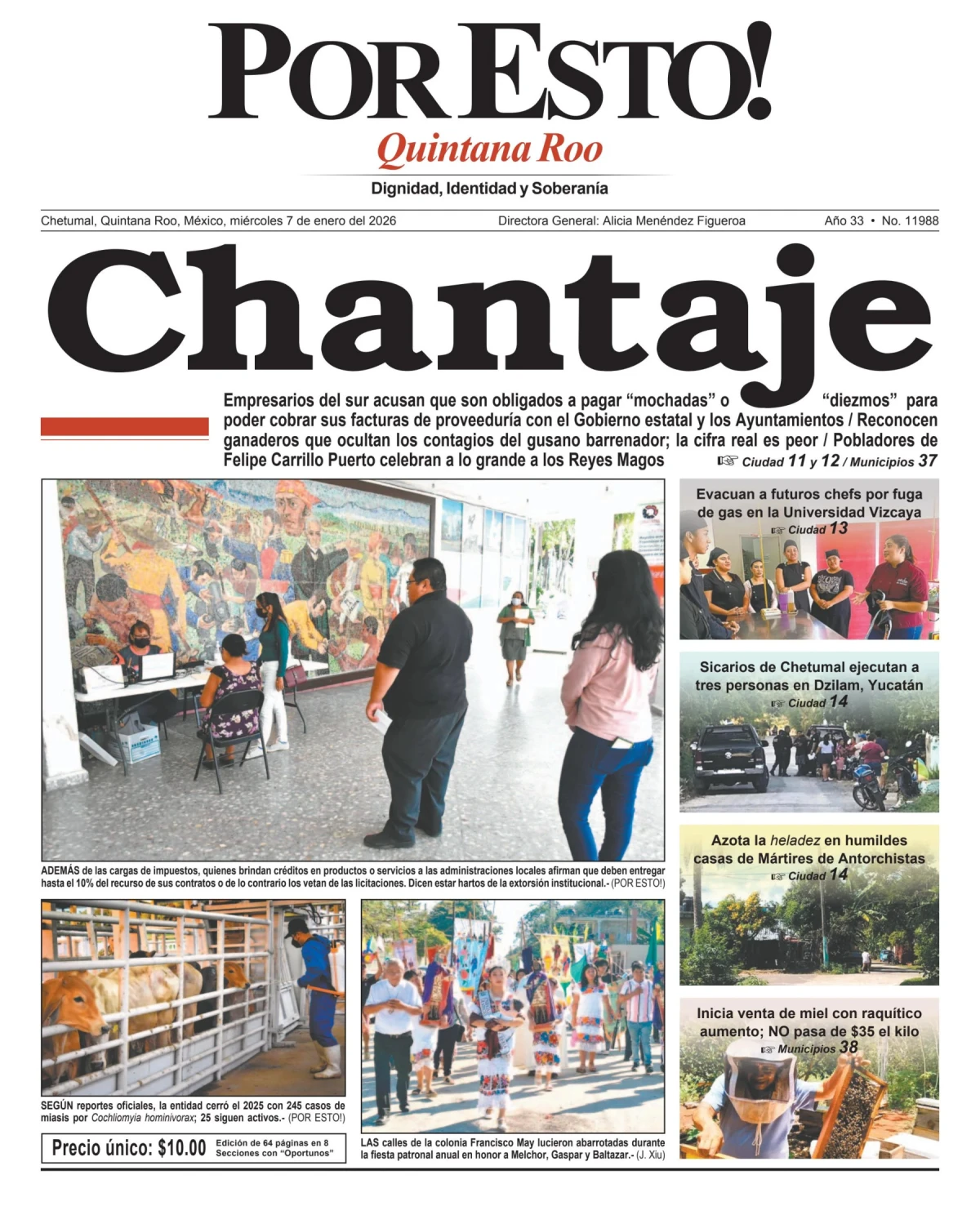 Portada de Por Esto (quintana Roo Chetumal)