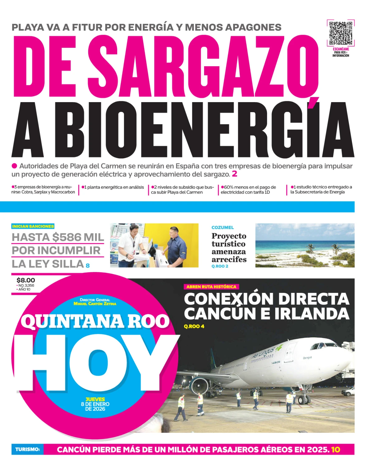 Portada de Quintana Roo Hoy (portada)