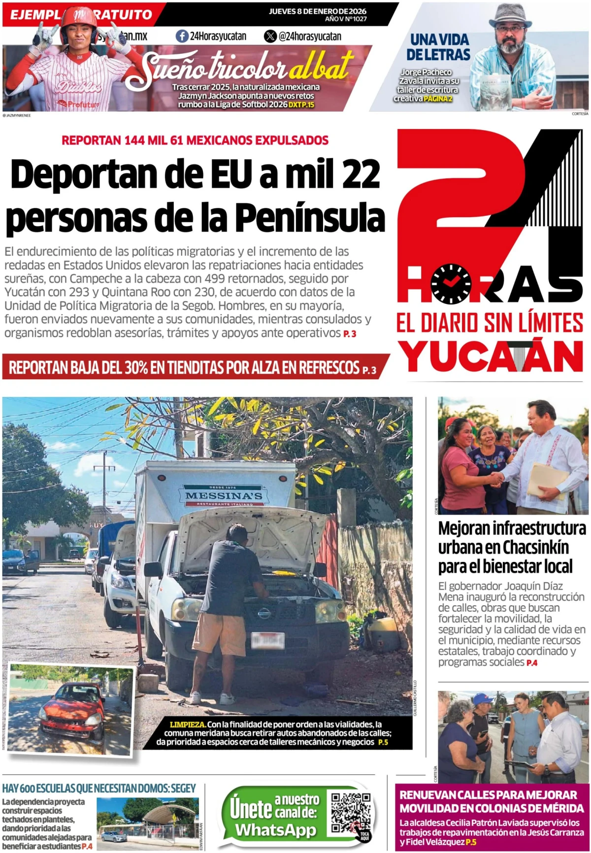 Portada de 24 Horas Yucatan