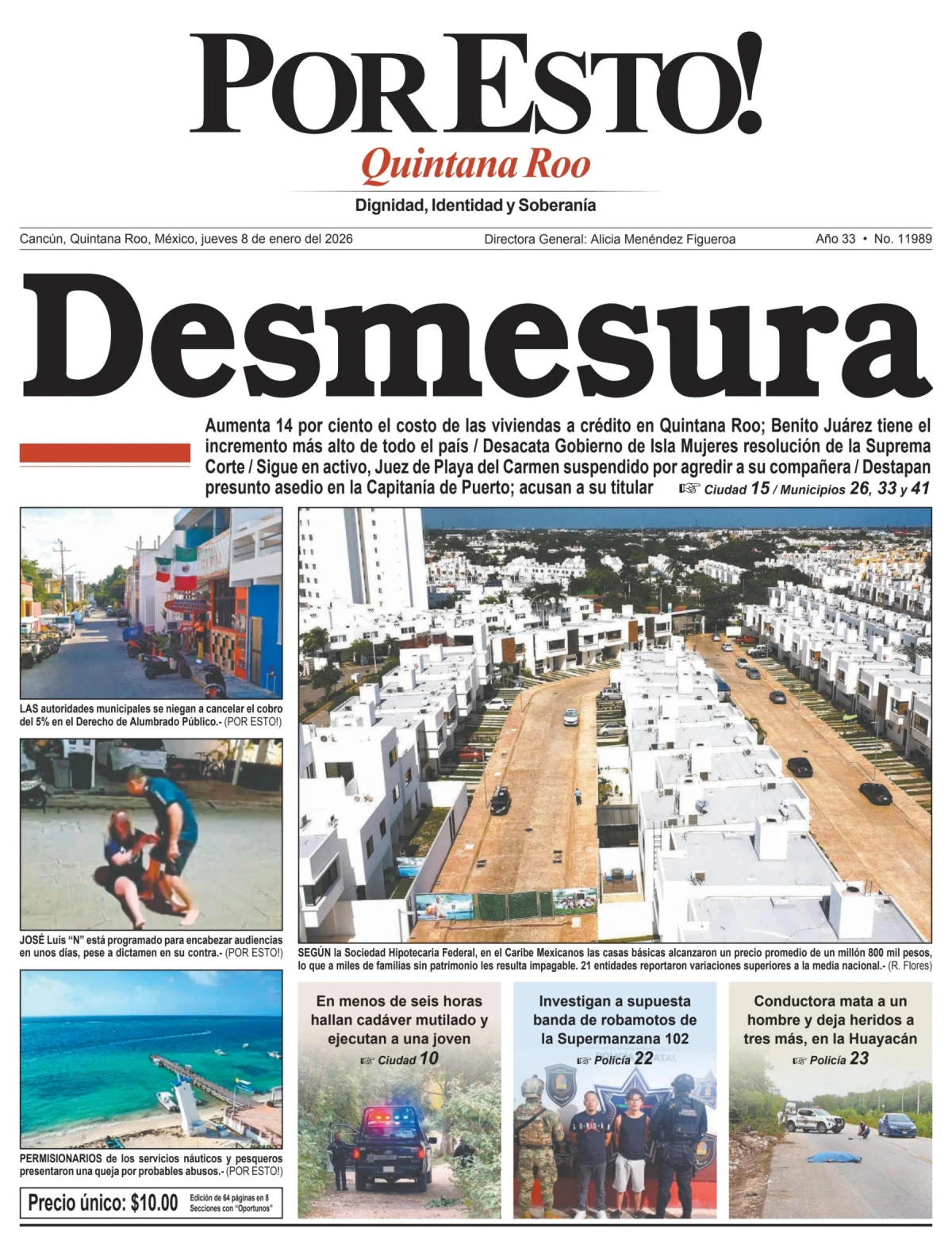 Portada de Por Esto (quintana Roo Cancun)