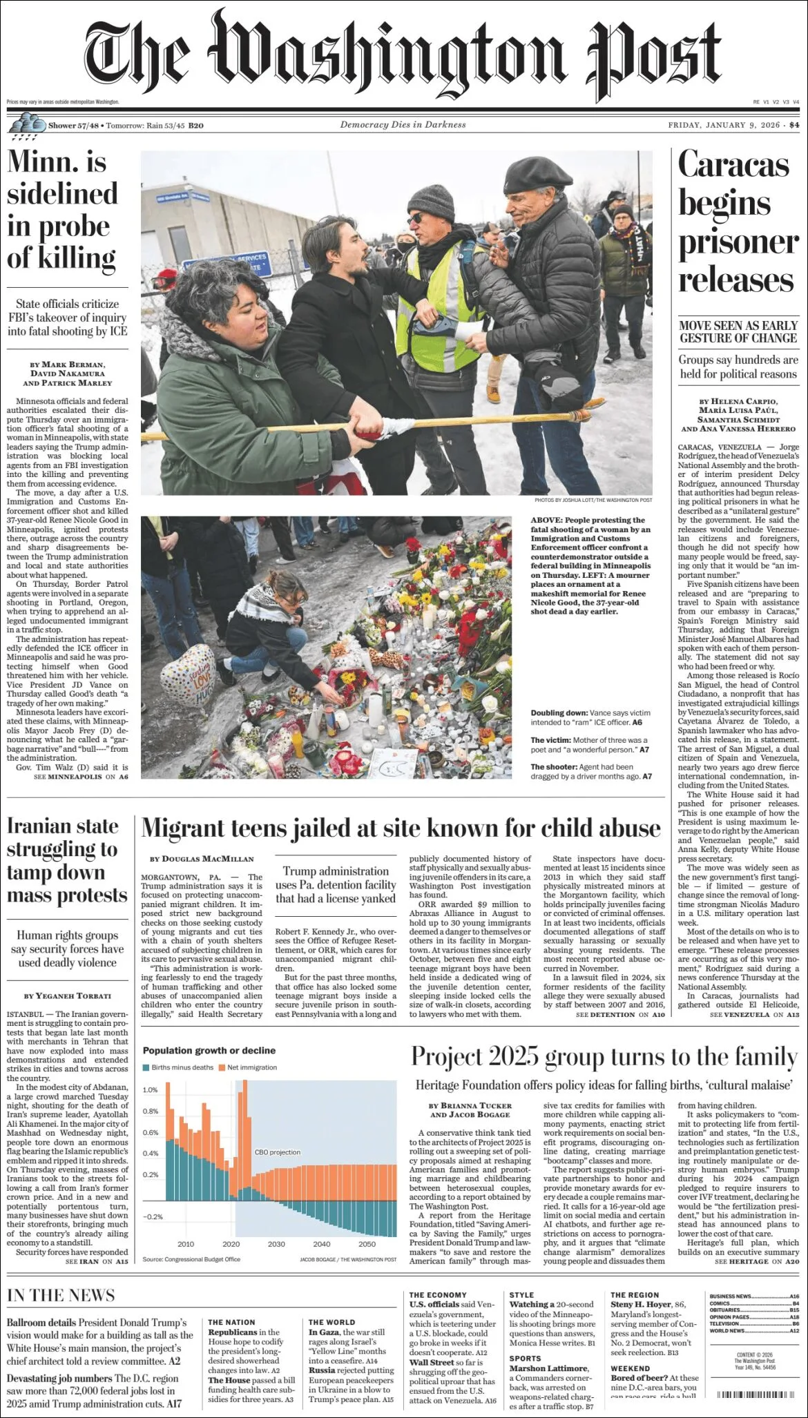 Portada de The Washington Post
