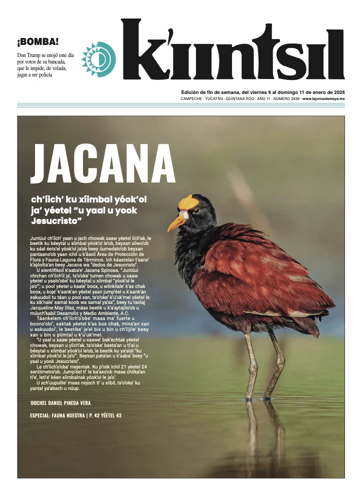 Portada de La Jornada - Kiintsil del viernes, 9 de enero de 2026